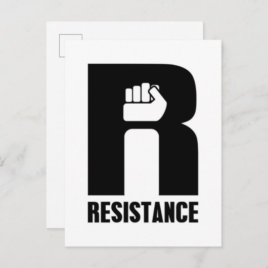 Carte Postale Résistance (Devant / Derrière)