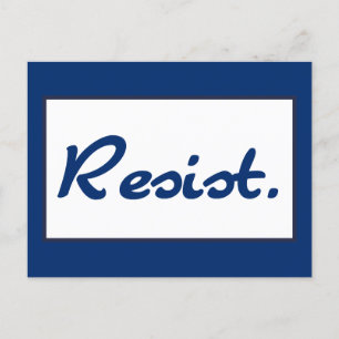 Carte Postale Résistance au bleu