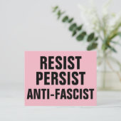 Carte Postale Résiste à la résistance anti-fasciste persistante  (Debout devant)
