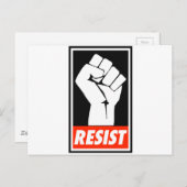 Carte Postale résister (Devant / Derrière)