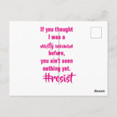 Carte Postale Résister (Dos)