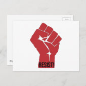 Carte Postale Résister À Une Justice Pointée (Devant / Derrière)