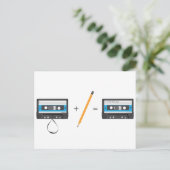 Carte Postale Résolution de problèmes avec des cassettes audio c (Debout devant)