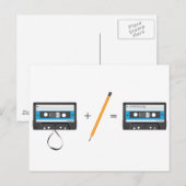 Carte Postale Résolution de problèmes avec des cassettes audio c (Devant / Derrière)