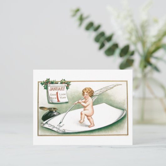 Carte postale Résolutions (Debout devant)