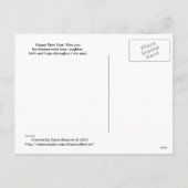 Carte postale Résolutions (Dos)