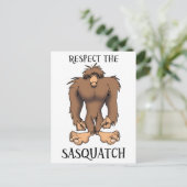 CARTE POSTALE RESPECTER LE SASQUATCH (Debout devant)