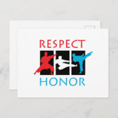 Carte Postale Respecter l'honneur (Devant / Derrière)