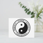 Carte Postale Respecter l'intégrité d'honneur Taekwondo (Debout devant)