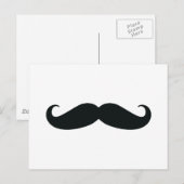 Carte Postale Respectez la moustache Stache (Devant / Derrière)