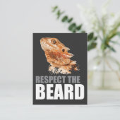 Carte Postale Respectez Le Dragon Drôle De La Barbe (Debout devant)