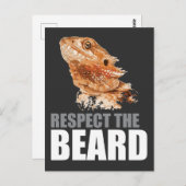 Carte Postale Respectez Le Dragon Drôle De La Barbe (Devant / Derrière)