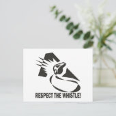 Carte Postale Respectez Le Sifflet (Debout devant)
