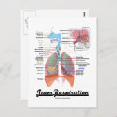Carte Postale Respiration de l'équipe (système respiratoire) (Devant / Derrière)