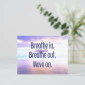 Carte Postale Respiration, Respiration, Avance, Motivation (Debout devant)