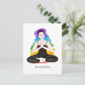 Carte Postale respirer. arc en ciel (Debout devant)