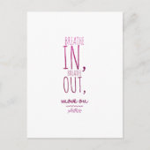 Carte Postale Respirer en respirant Citation de Parties scintill (Devant)