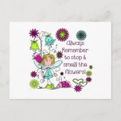 Carte Postale Respirez les Fleurs (Devant)