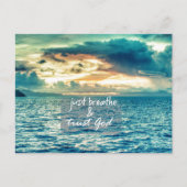 Carte Postale Respirez simplement et faites confiance à Dieu Cit (Devant)