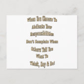 Carte Postale Responsabilité (Devant)