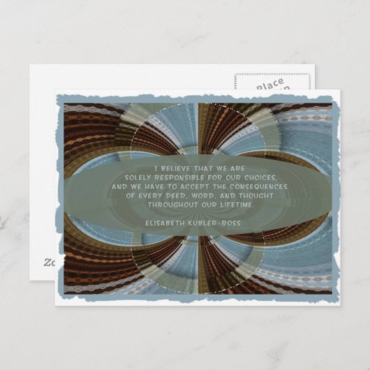 Carte Postale Responsabilité unique (Devant / Derrière)