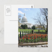Carte Postale Ressort de bâtiment de capitol des USA (Devant / Derrière)