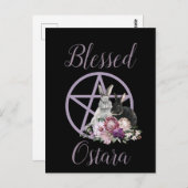 Carte Postale Ressort de Pentacle pourpre d'Ostara Bienheureux P (Devant / Derrière)