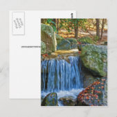 Carte Postale Ressort d'eau bleue (Devant / Derrière)