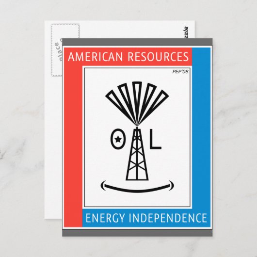 Carte Postale Ressources américaines (Devant / Derrière)