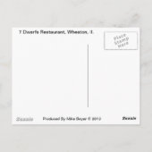 Carte Postale Restaurant 7 Nains À Wheaton Il. Symbole néon rétr (Dos)