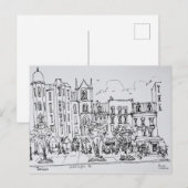 Carte Postale Restaurant en plein air le long de Indiana St. | W (Devant / Derrière)