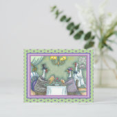 CARTE POSTALE RESTAURANT FINE TURQUIE, GRÂCE À L'HUMOUR OISEAU (Debout devant)