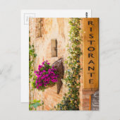 Carte Postale Restaurant italien (Devant / Derrière)