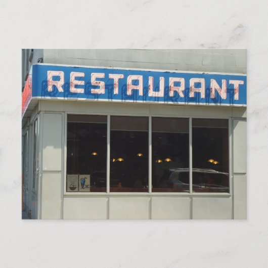 Carte Postale Restaurant, New York City, NY - Manhattan (Devant)
