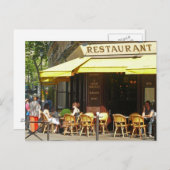 Carte Postale Restaurant Paris (Devant / Derrière)