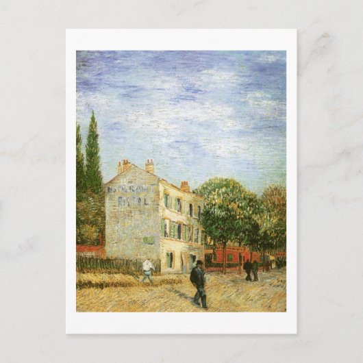 Carte Postale Restaurant Rispal à Asnières, Van Gogh (Devant)