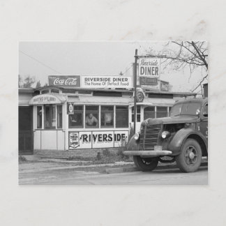 Carte Postale Restaurant Riverside, 1941