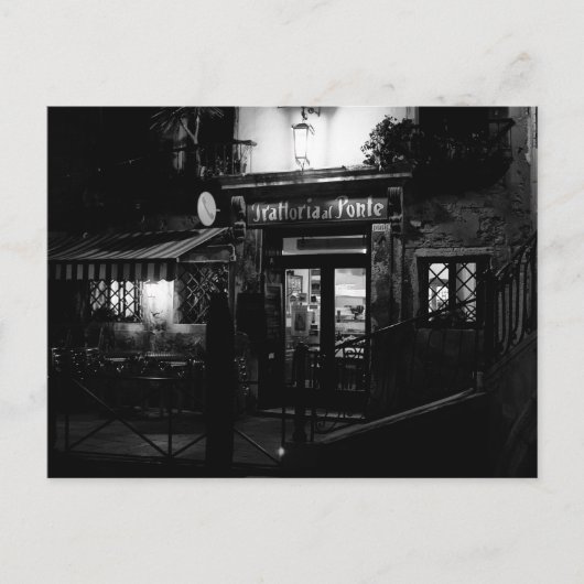 Carte Postale Restaurant Venise la Nuit (Devant)