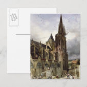 Carte Postale Restauration de l'église abbatiale de St. Denis en (Devant / Derrière)