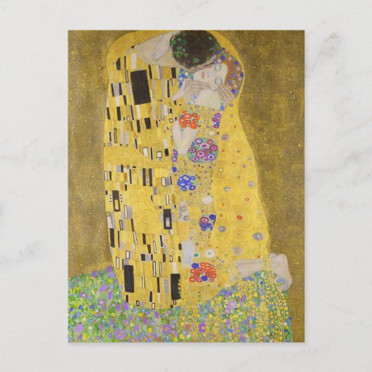 Carte Postale Restauré Gustav Klimt Le Kiss Art Nouveau (Devant)