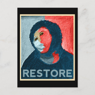 Carte Postale RESTAURER - Support Espagnol Lady Art Restoration