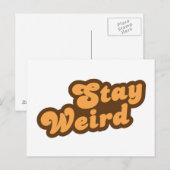 Carte Postale Reste bizarre (Devant / Derrière)