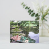 Carte Postale Reste calme, humble (Debout devant)