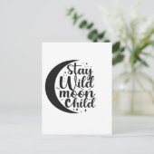 Carte Postale Reste Sauvage Enfant de la Lune Cadeau d'Halloween (Debout devant)