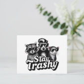 Carte Postale Reste Trashy Lunettes de soleil Raton laveur Oposs (Debout devant)