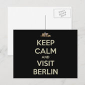 Carte Postale rester calme visite berlin (Devant / Derrière)