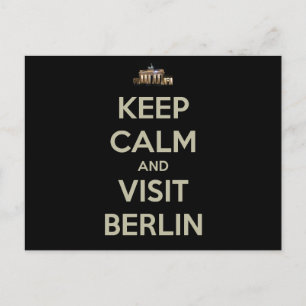 Carte Postale rester calme visite berlin