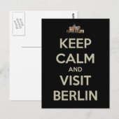 Carte Postale rester calme visite berlin (Devant / Derrière)