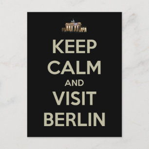 Carte Postale rester calme visite berlin