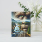 Carte Postale Rester en contact avec Sasquatch (Debout devant)